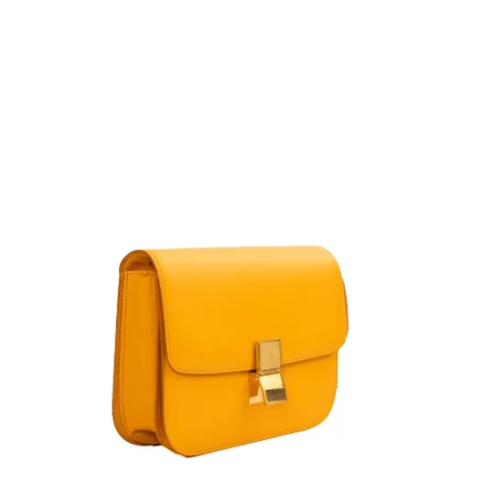 Celine Vintage Pre-owned Leather celine-bags Yellow Dames