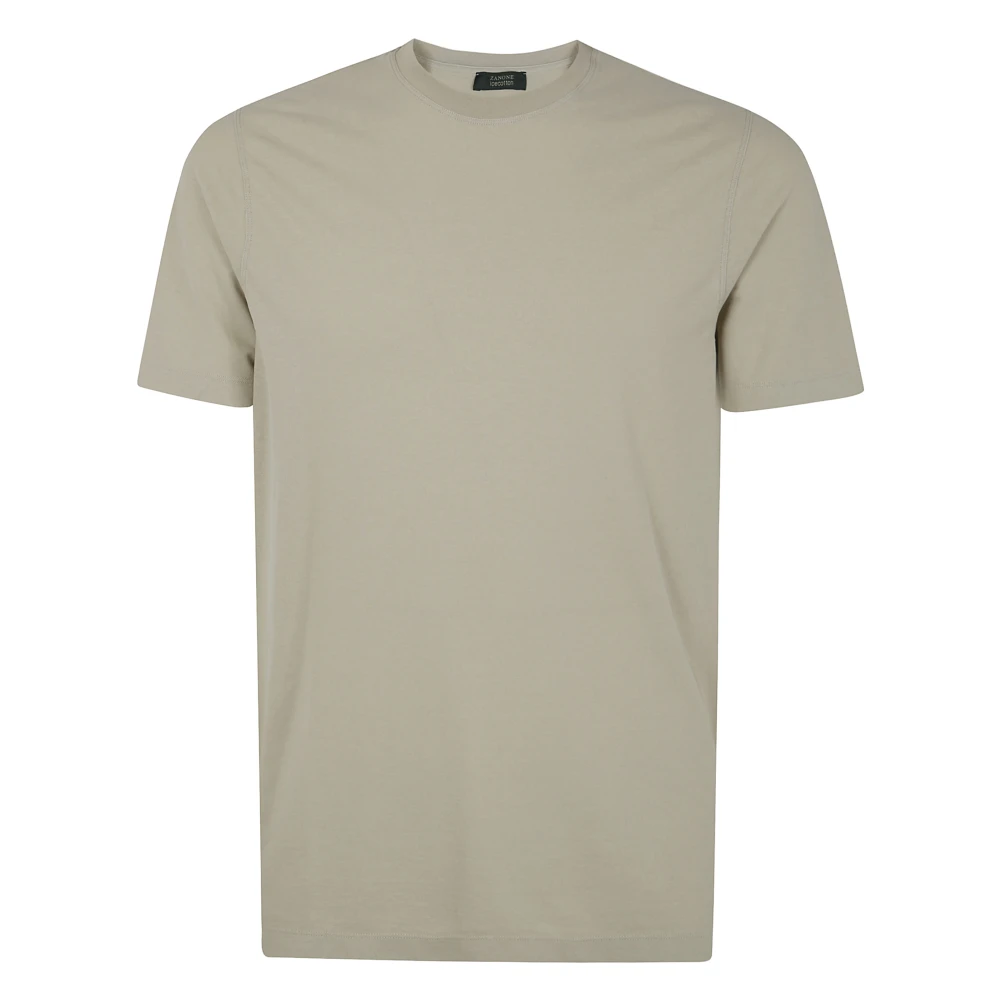 Zanone Klassiek T-shirt Beige Heren