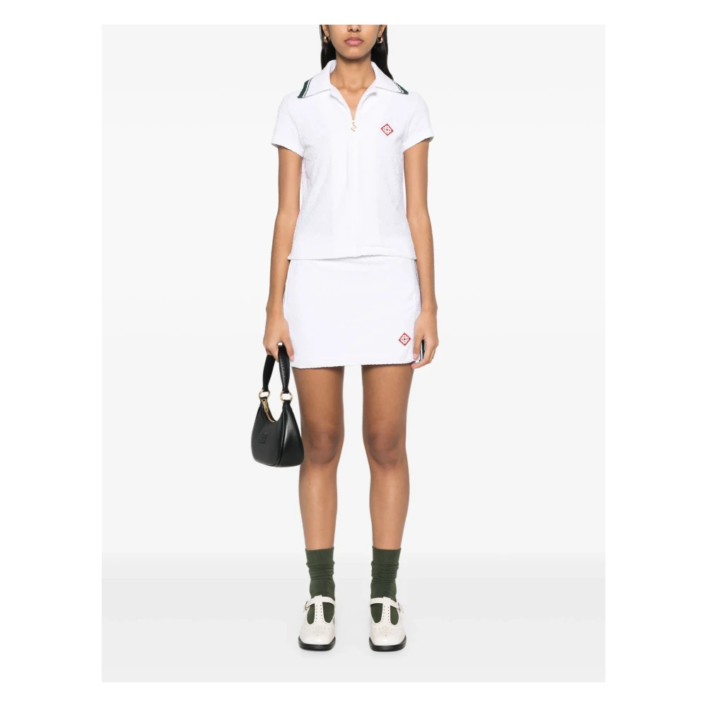 Casablanca Monogram Overhemd Wit Rits White Dames