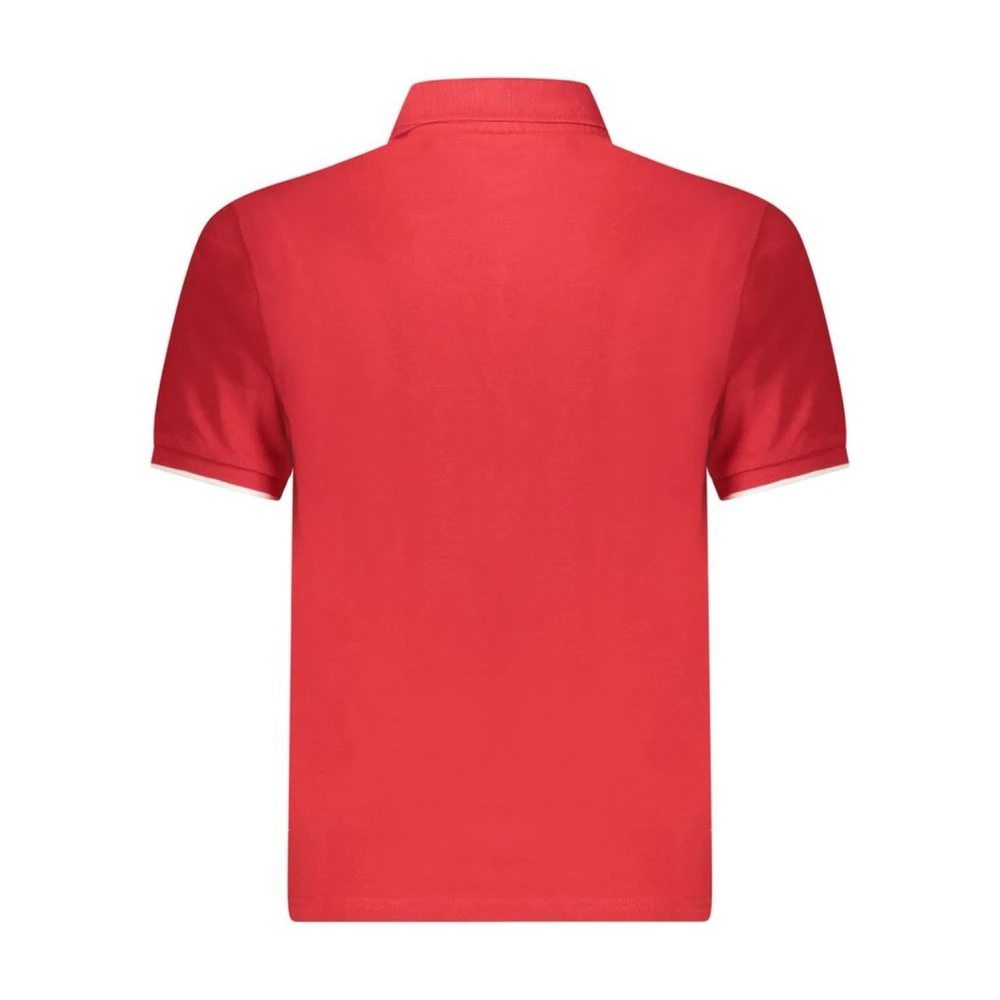 North Sails Rode Katoenen Poloshirt Klassiek Ontwerp Red Heren