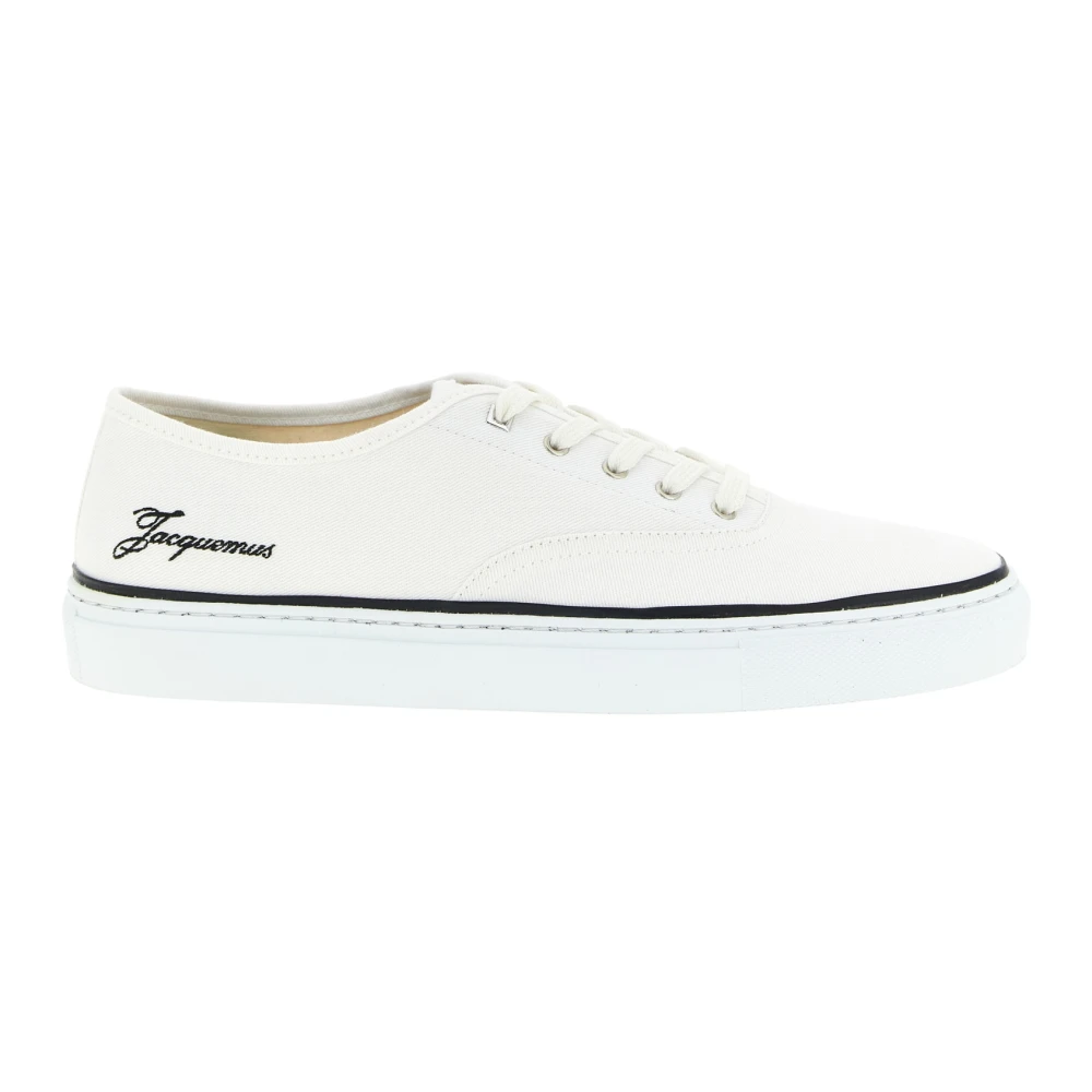 Jacquemus Men's White Les Fefe Trainers - Laced Shoes - 10 Uk - Shoes