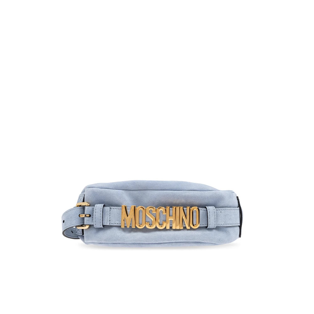 Moschino Suède handtas Blue Dames