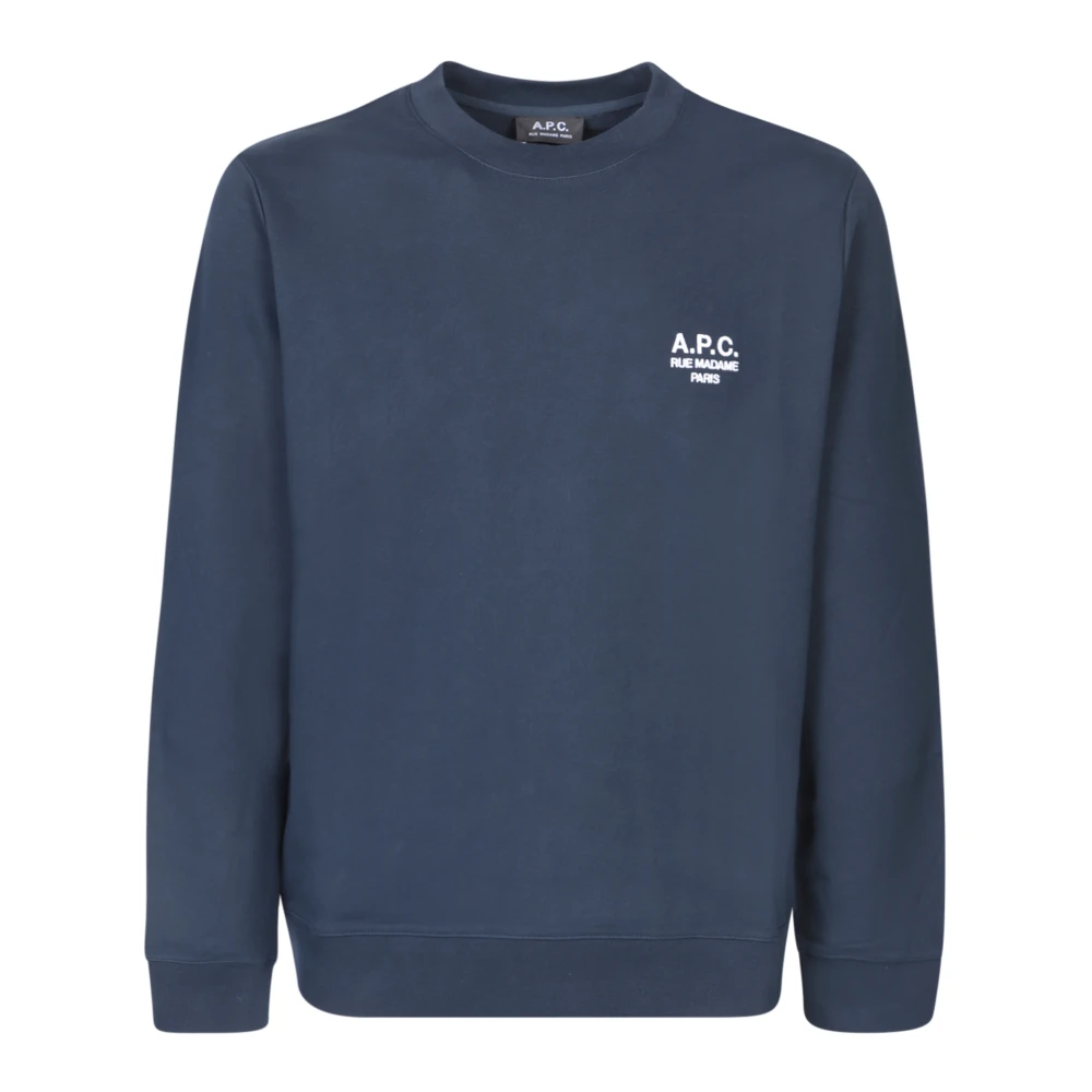 A.p.c. Blauwe Sweatshirt voor Heren Aw23 Blue Heren