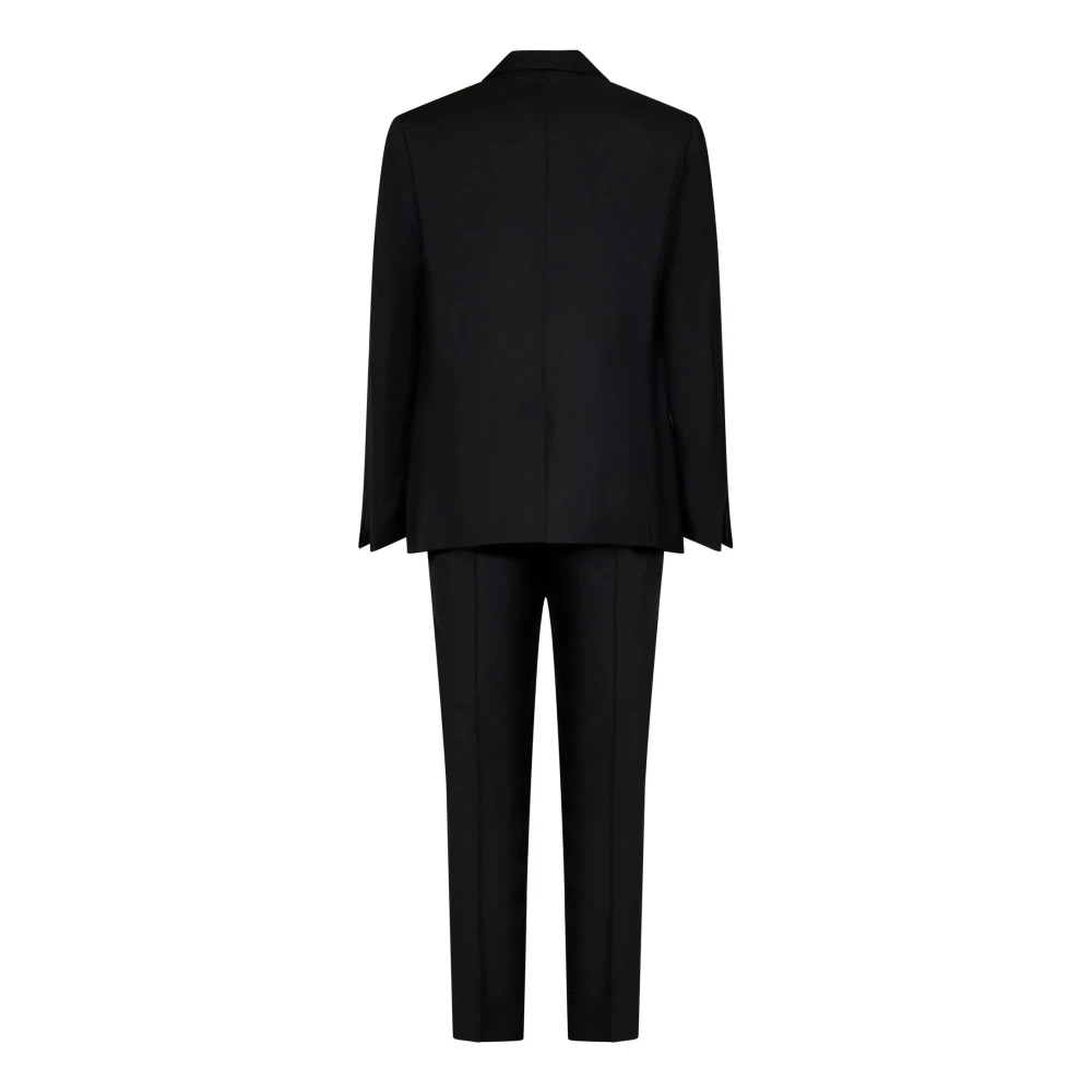 Low Brand Double Breasted Suits Black Heren