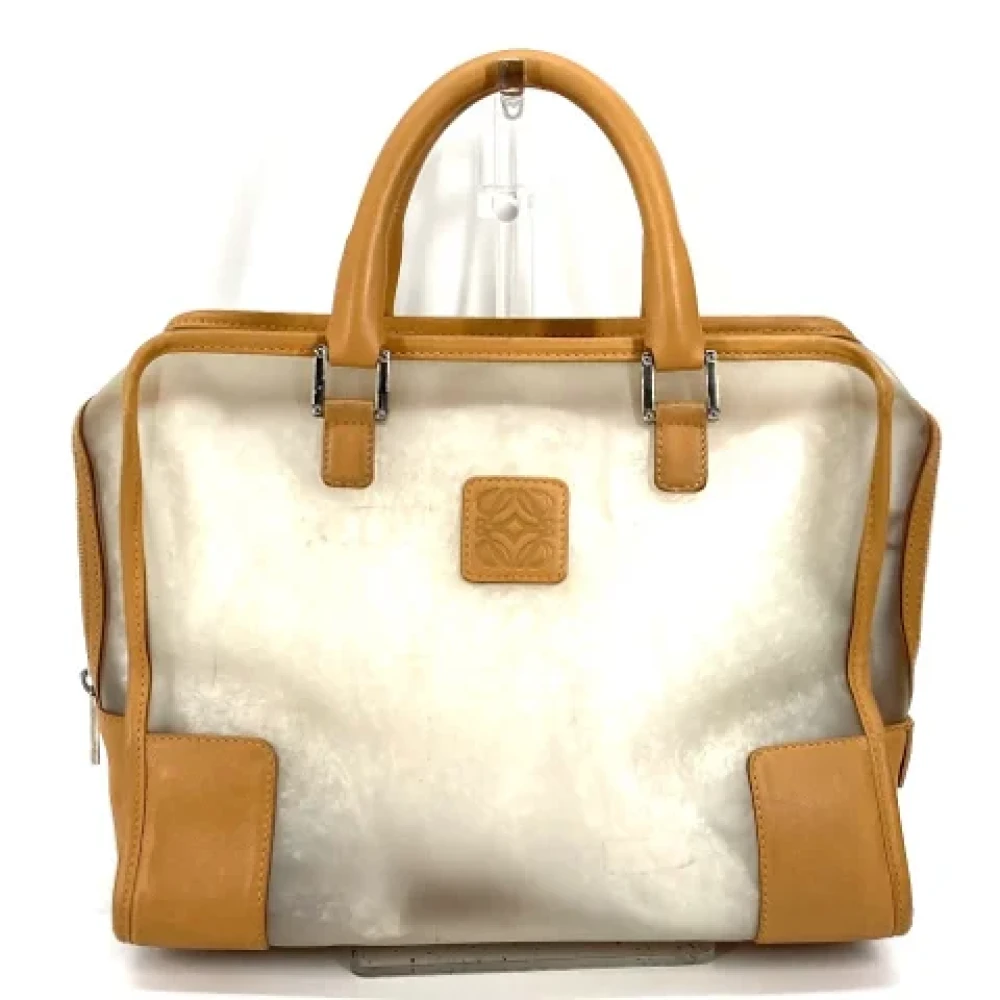 Loewe Pre-owned Fabric handbags Brown Dames