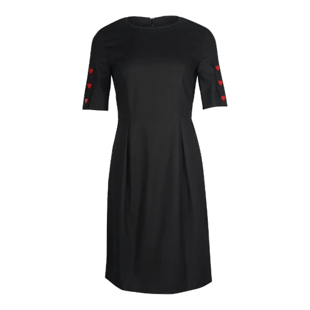Moschino Pre-Owned Pre-owned Cotton dresses Black Dames