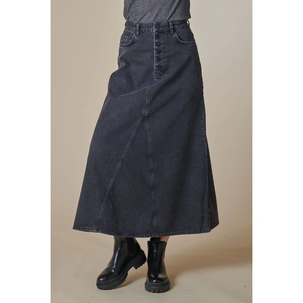Zhrill Jeansrok Zhskadi Zwart Black Dames