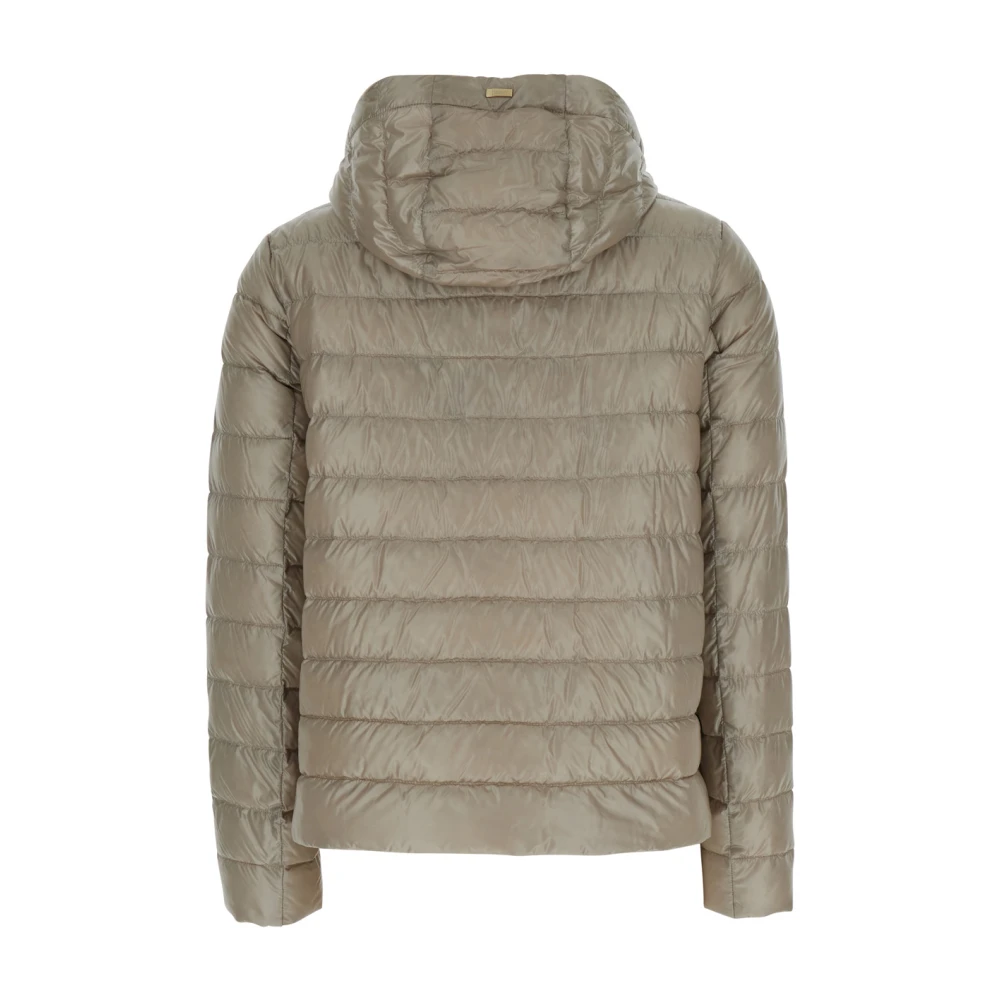 Herno Donzen Jas met Trekkoord Capuchon Beige Dames