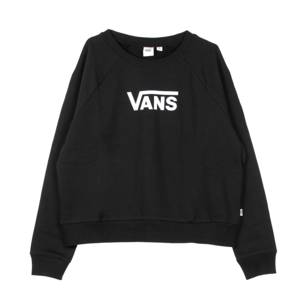 Vans Lichtgewicht Crewneck Sweater met Flying V Design Black Dames