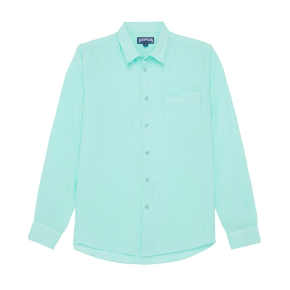 Vilebrequin Linen Shirt - Male - Casual Shirts - Green - 2XL - Shirts
