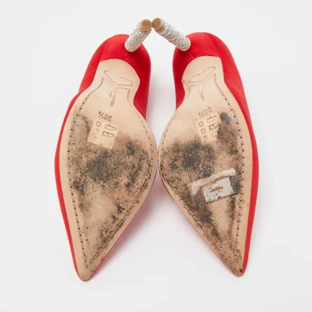 Sophia Webster Pre-owned Satin heels Red Dames