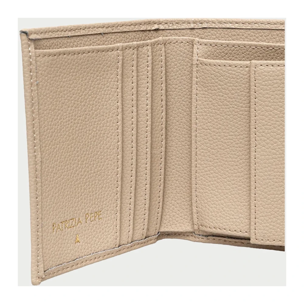 PATRIZIA PEPE Beige Damesportemonnee Met Drukknoopsluiting Beige Dames