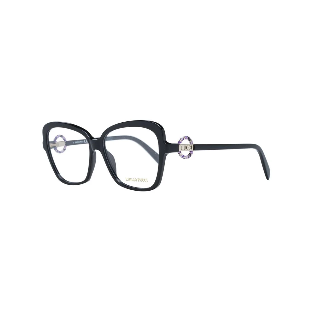 EMILIO PUCCI Zwarte Butterfly Style Optische Frames Black Dames