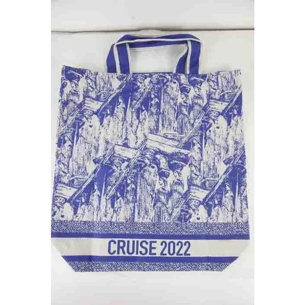 Dior Vintage Pre-owned Cotton totes Blue Dames