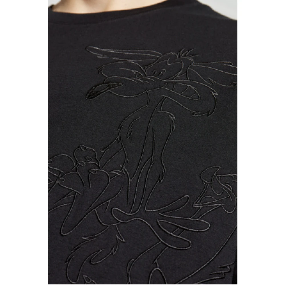 Iceberg Zwarte Coyote T-shirt Black Heren