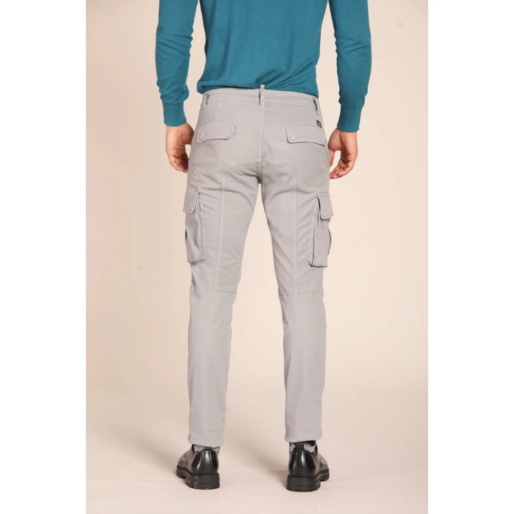 Mason's Extra Slim Fit Cargo Broek Gray Heren