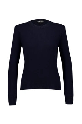 Svart Cashmere Crew Neck Sweater