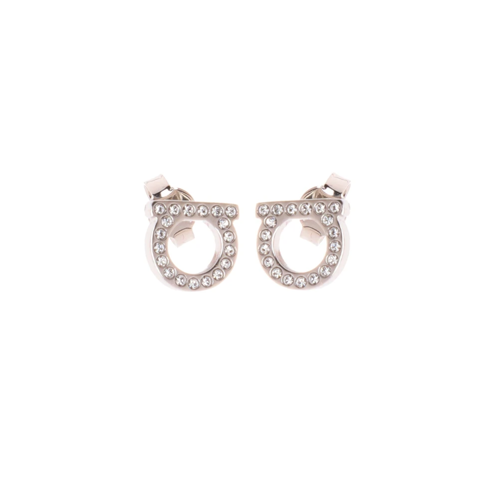 FERRAGAMO | Gancini Crystal Earrings | Women | PZ - Image 4