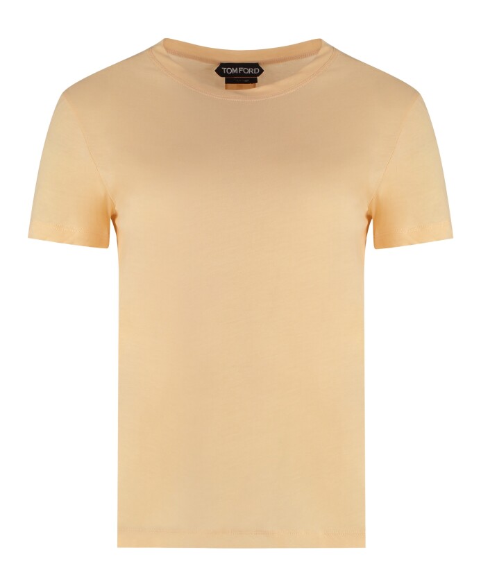 t-shirt-col-rond-en-coton-cotele
