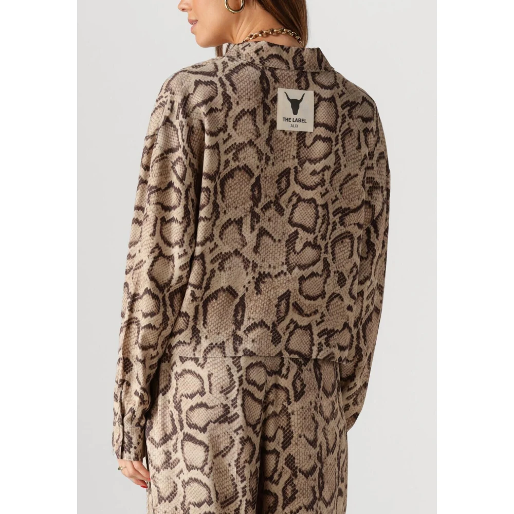 Alix The Label Slang Twill Blouse Veelzijdige Stijl Multicolor Dames