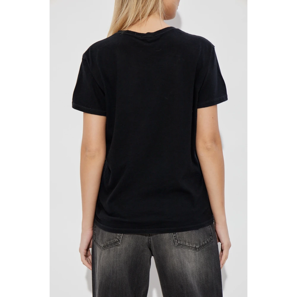 R13 T-shirt met print Black Dames