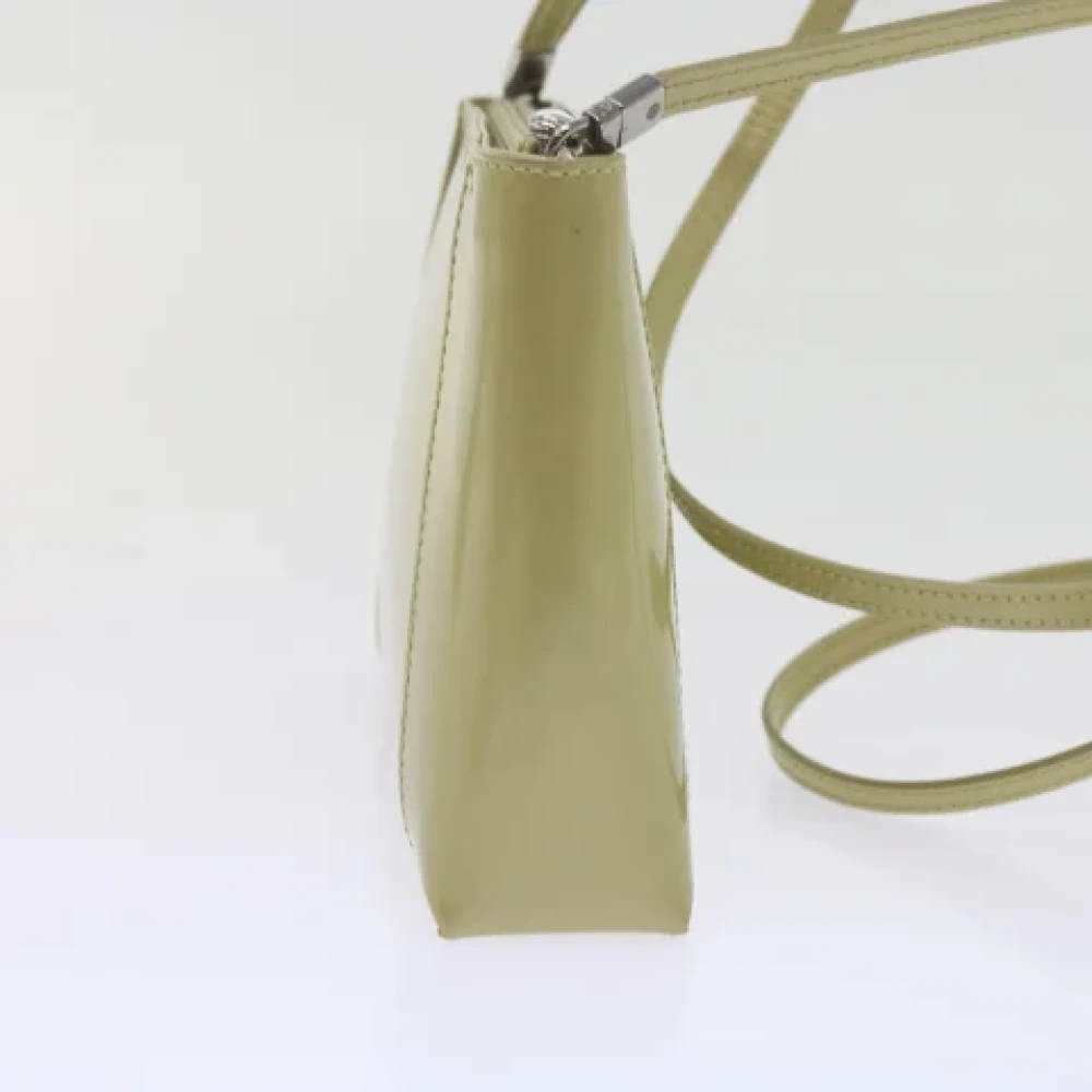 Dior Vintage Pre-owned Leather shoulder-bags Beige Dames
