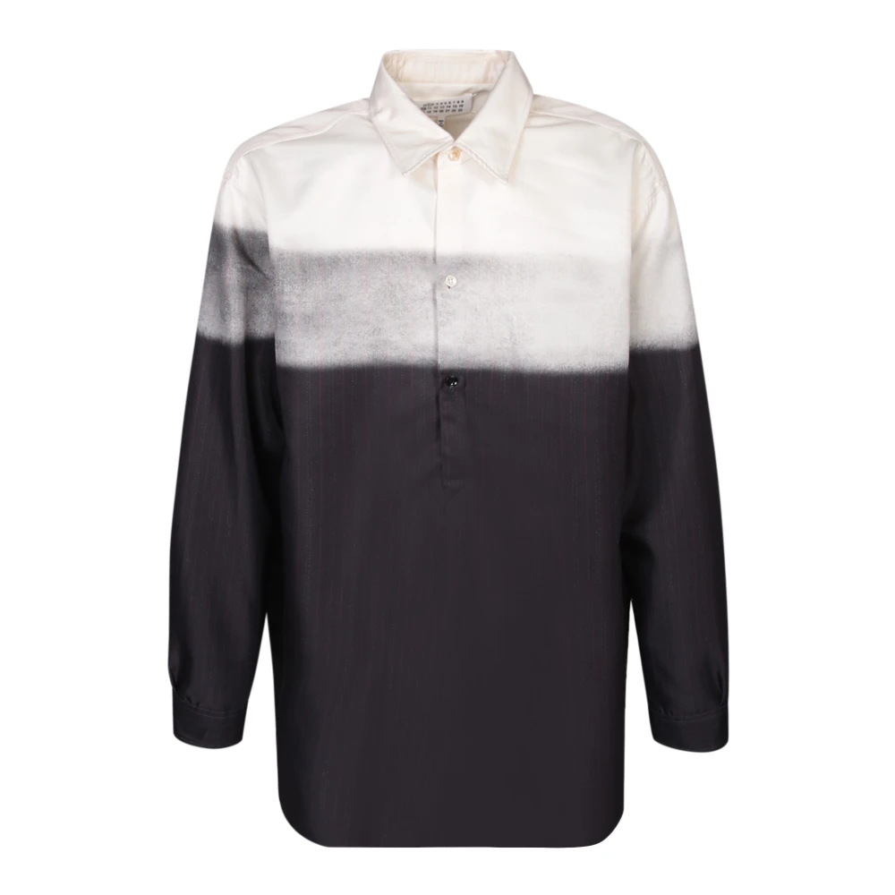 Maison Margiela Blauw Gestreept Overhemd Multicolor Heren