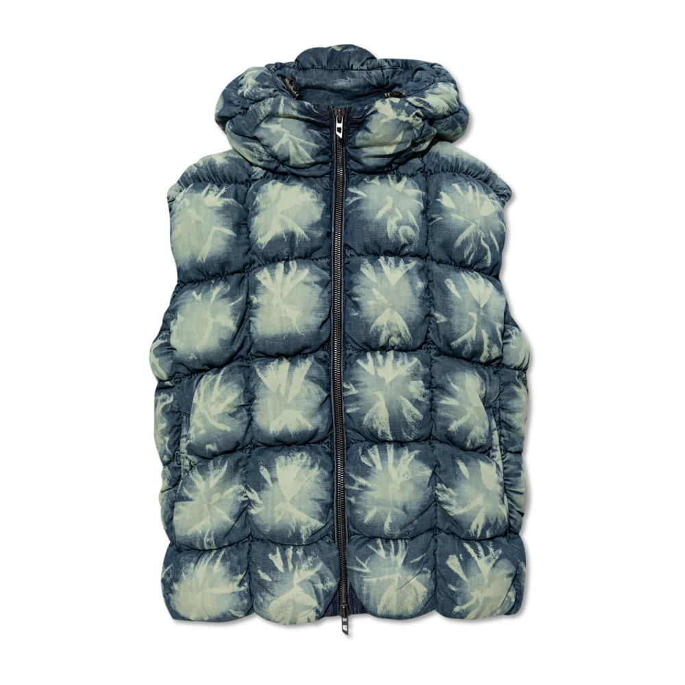 Diesel Gewatteerd vest 'W-Thys' Blue Heren