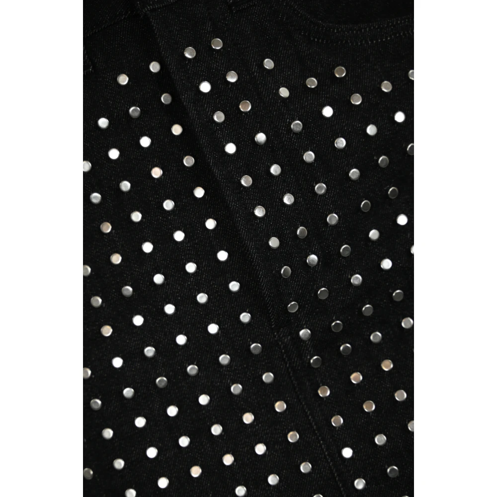 Dondup Donkere Denim Rok met Studs Blue Dames