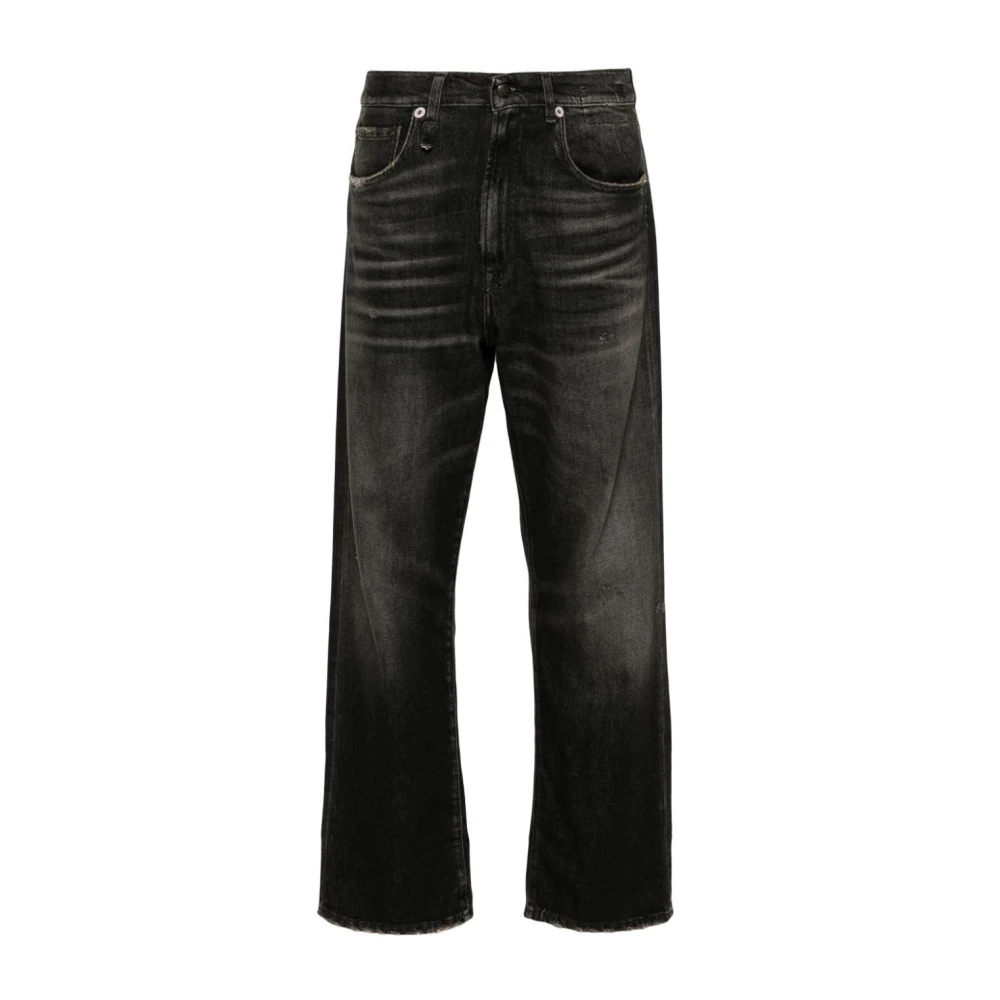 R13 Zwarte Cuffed X-Bf Jeans Black Dames