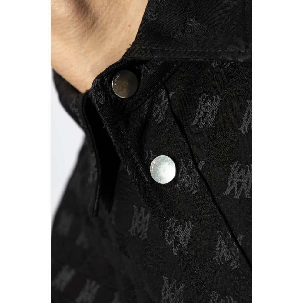 Amiri Monogram Shirt Black Heren