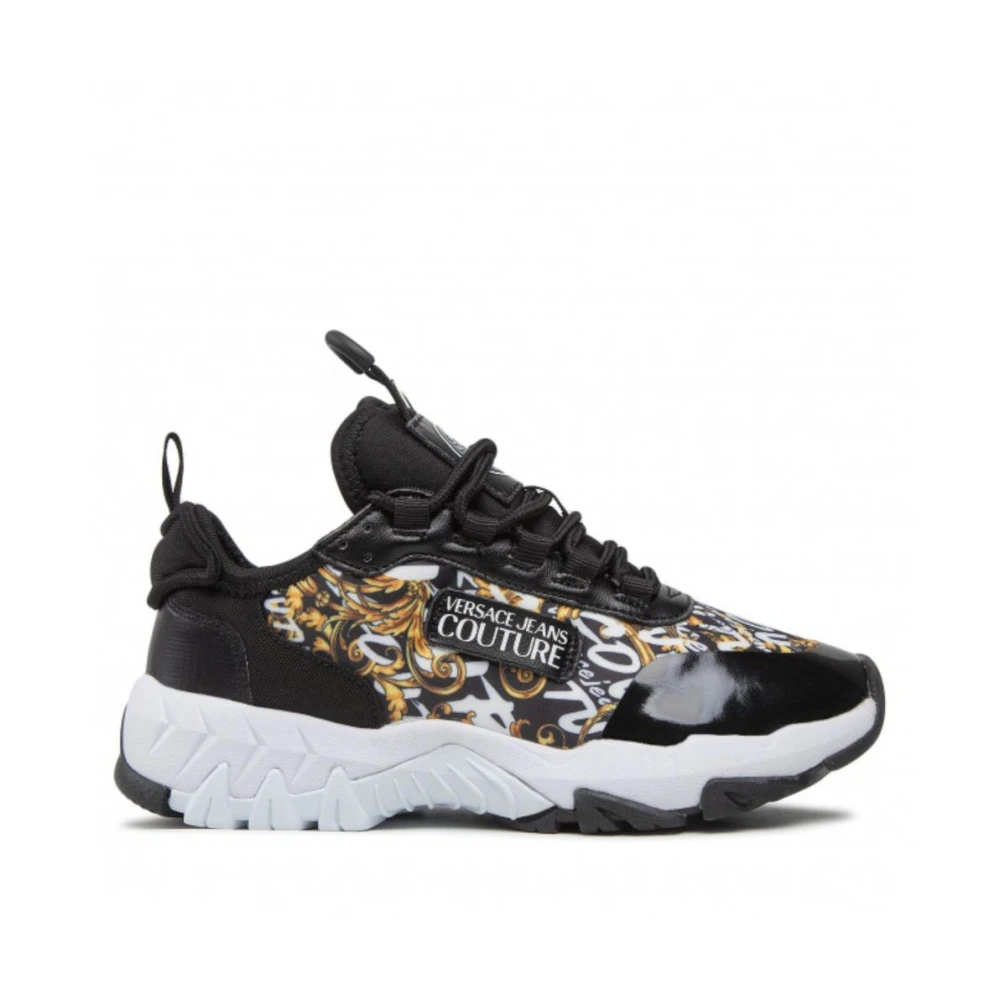 Versace Jeans Couture Logo Brush Couture Sneakers - Dammode Black, Dam