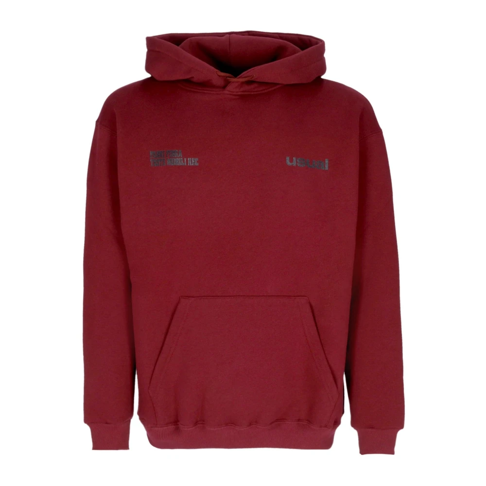 Usual Bordeaux Hoodie Langemouw Sweatshirt Red Heren