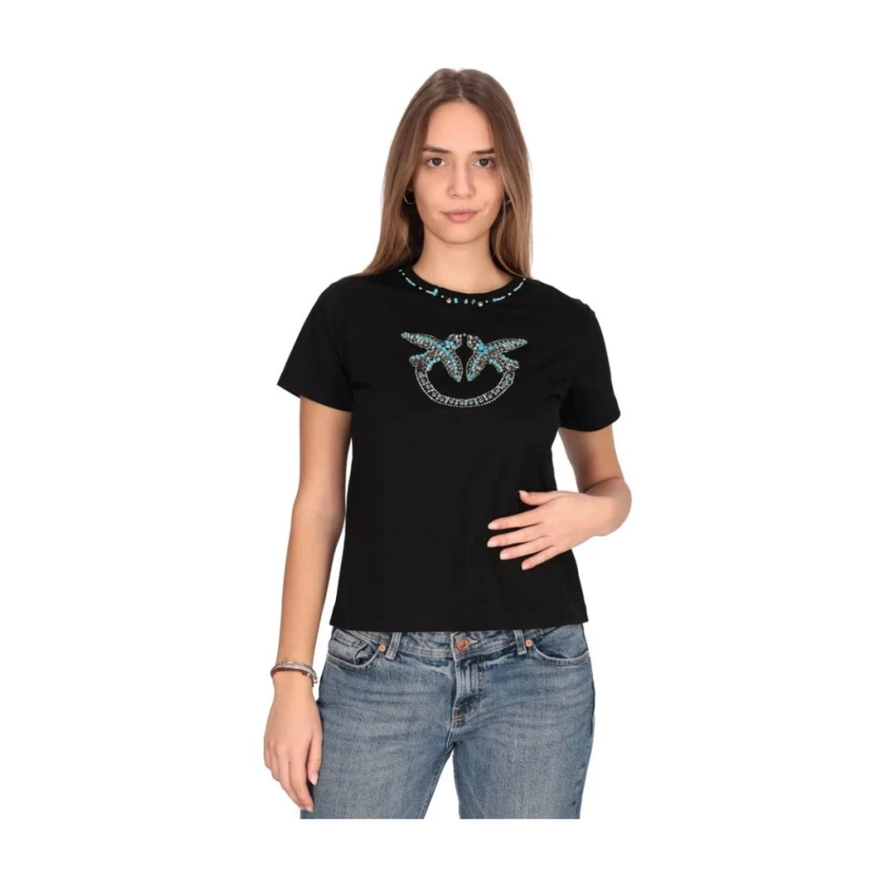 Pinko Women's Black T-Shirts, S, Tops
