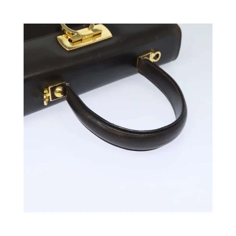 Salvatore Ferragamo Pre-owned Leather handbags Black Dames