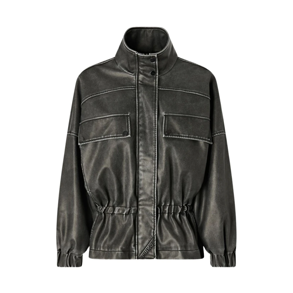 Pinko Donna Grigio - Giacche In Pelle - Jackets - S