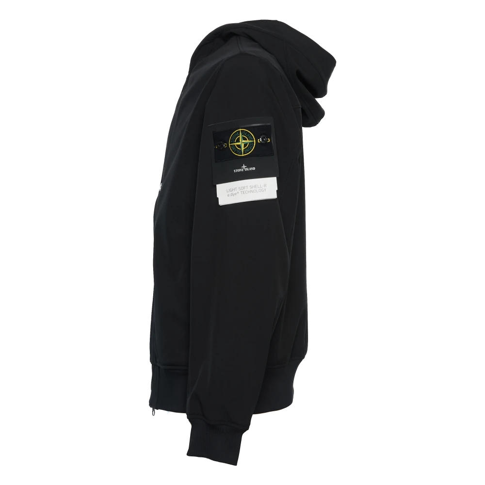 Stone Island Zwarte Softshell Jas Black Heren
