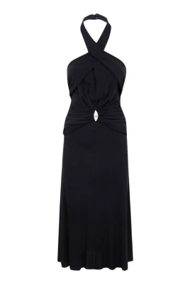 Halterneck Twist Dress