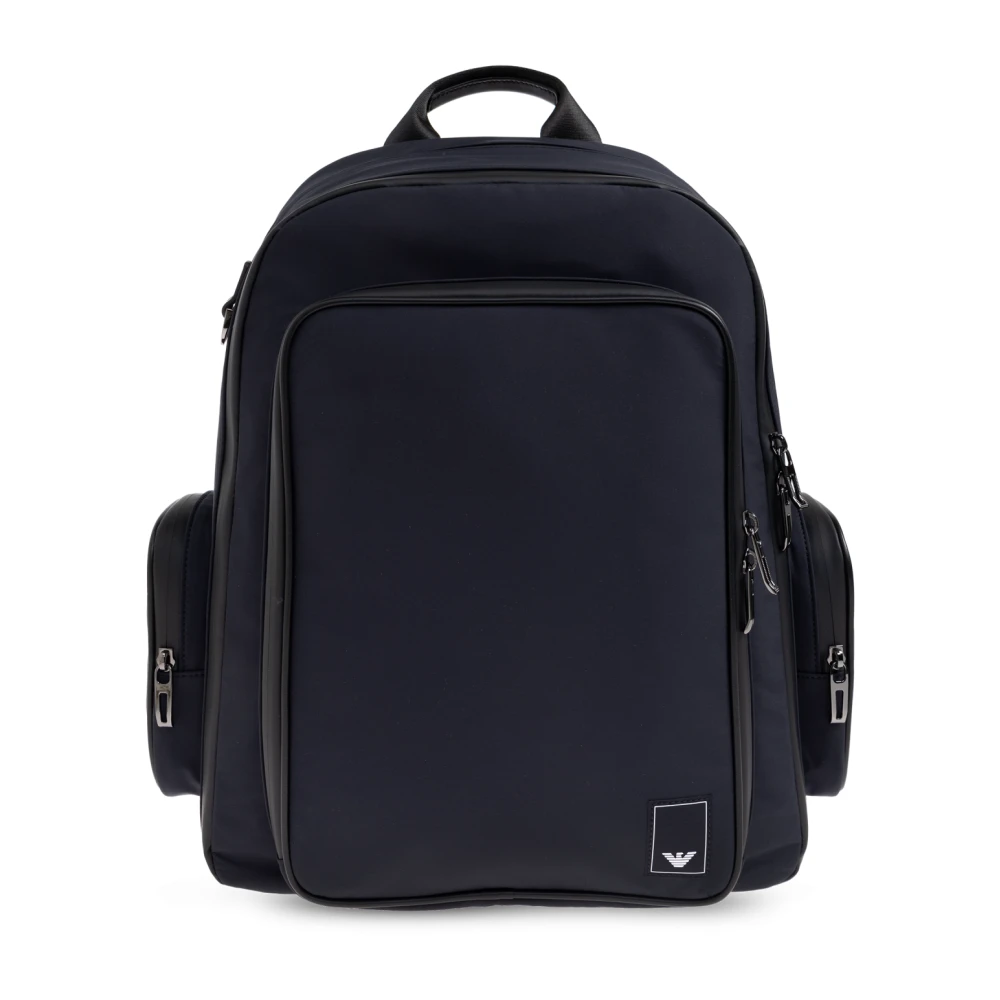 Emporio Armani Uomo Blu Zaino Con Logo