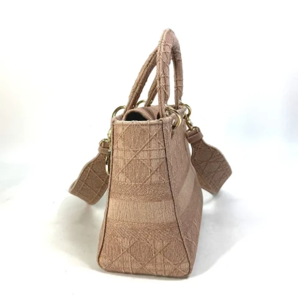Dior Vintage Pre-owned Cotton dior-bags Pink Dames
