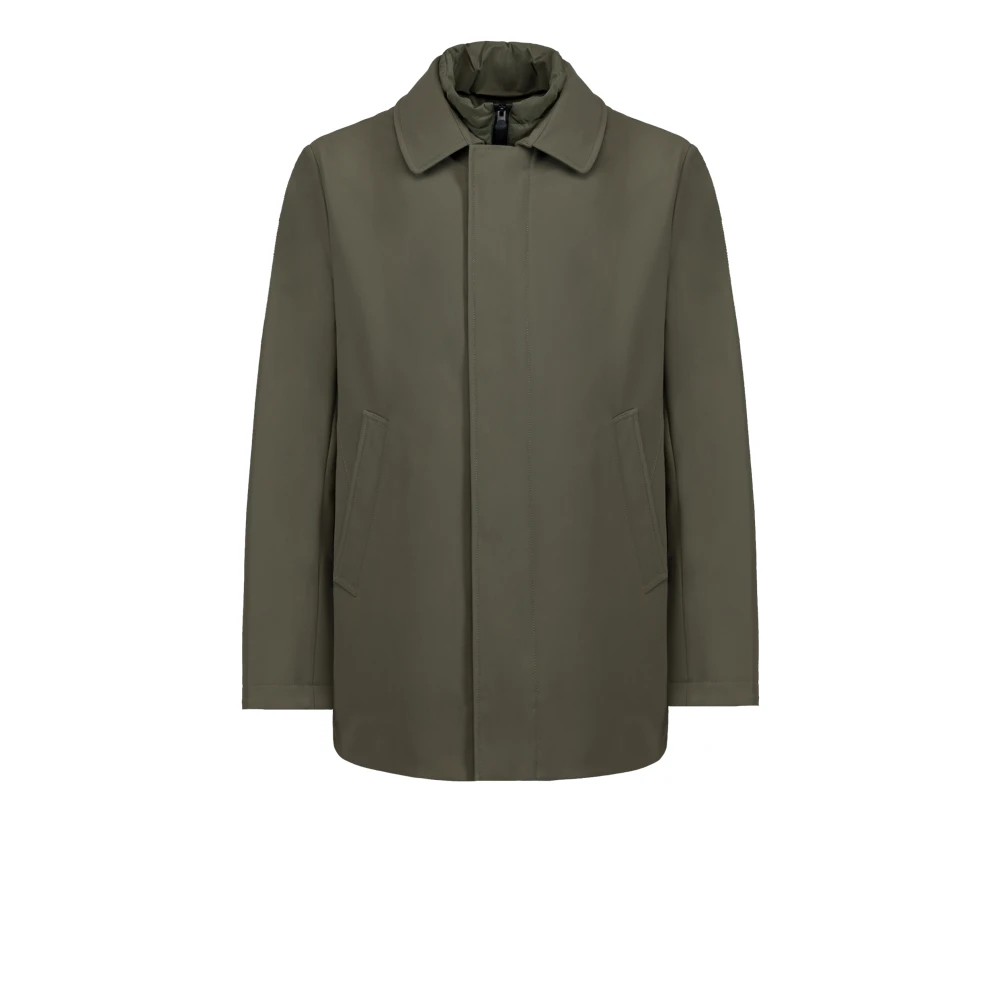 People of Shibuya Waterdichte Parka met Geïsoleerde Kraag Green Heren