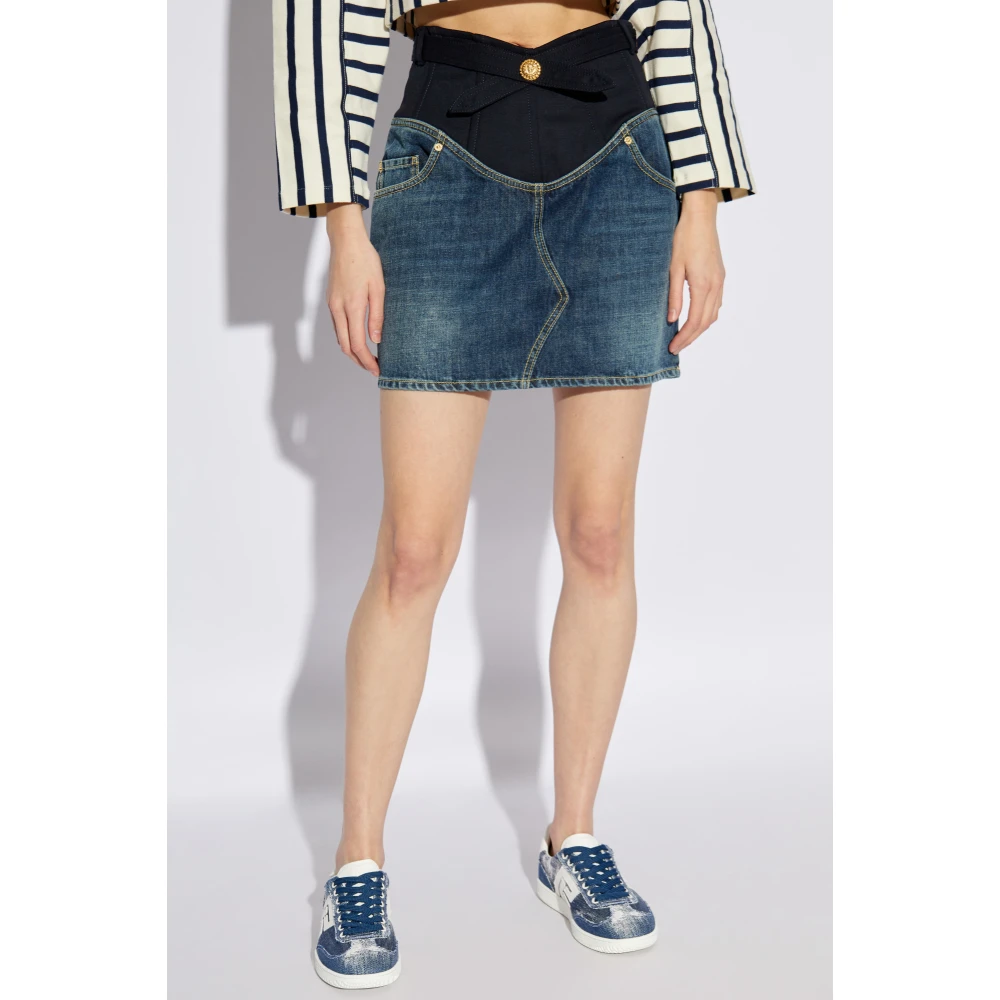 Balmain Denim rok Blue Dames