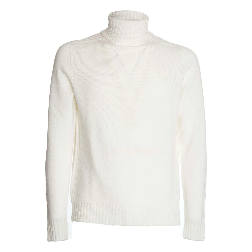 Dondup Turtleneck Sweater Bianco Aw24 White Heren