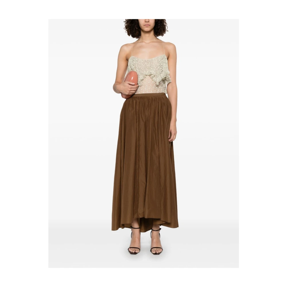 Philosophy di Lorenzo Serafini Bruine Rok Elegante Moderne Vrouwelijke Stijl Brown Dames
