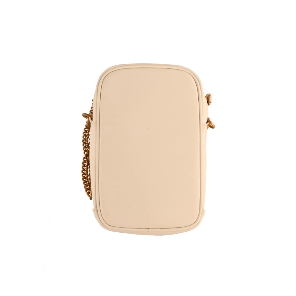 pinko Stijlvolle Ketting Crossbody Telefoonhouder White Dames
