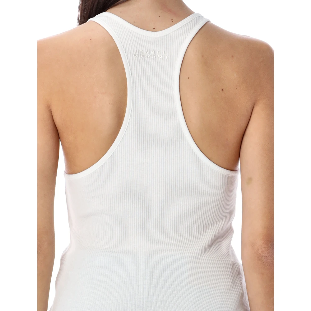 Isabel Marant Étoile Witte Tanktop met Racer Back White Dames