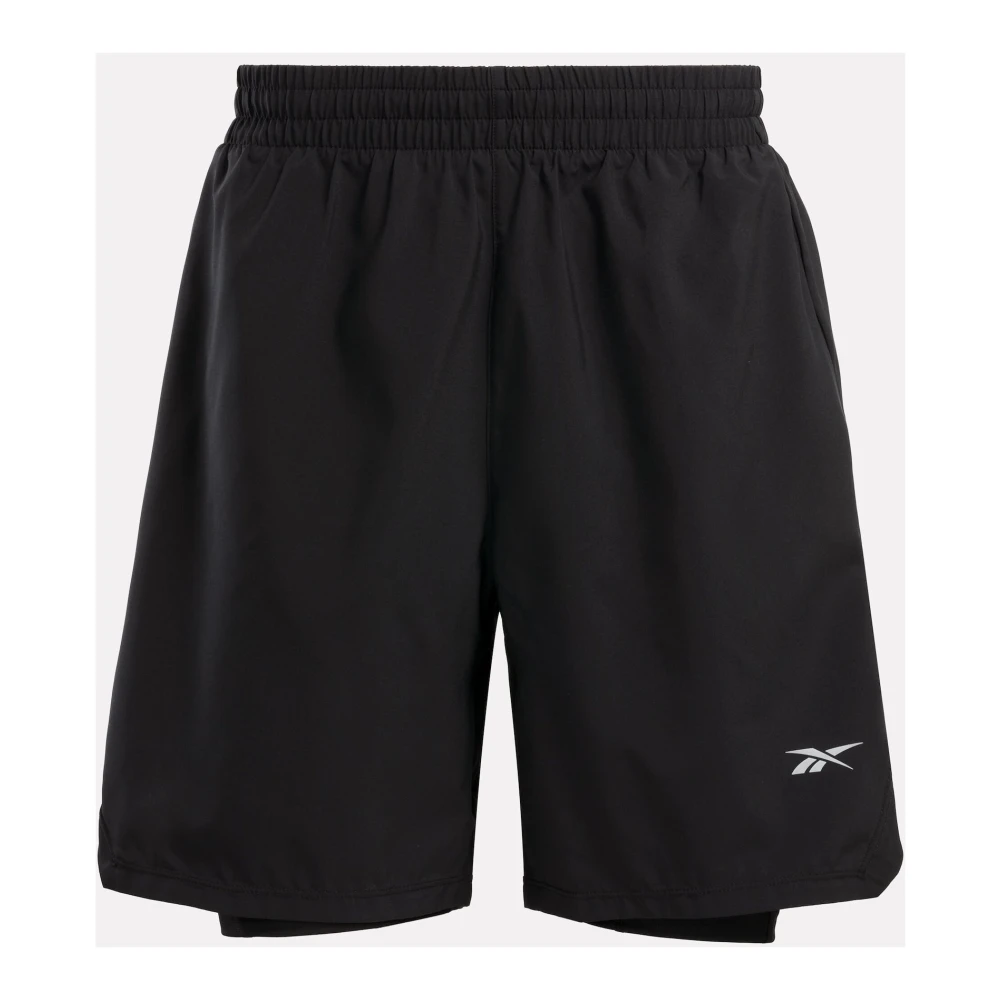 Reebok Hardloop 2-in-1 Shorts Black Heren