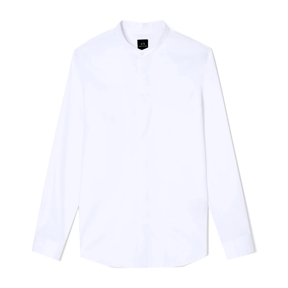 Armani Exchange Herren Weiß Shirts, Mgröße: