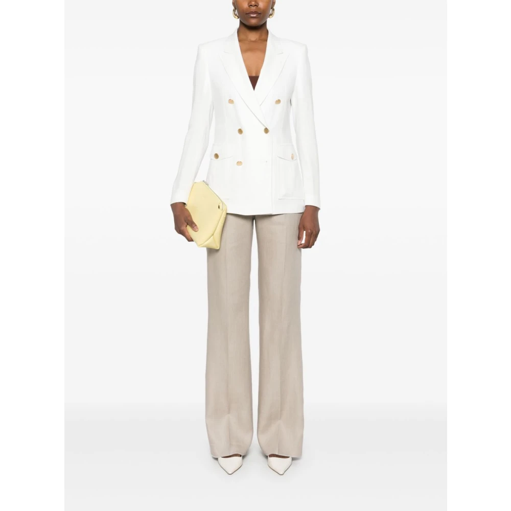 Tagliatore Dameskleding buitenkleding Bianco Ss25 White Dames
