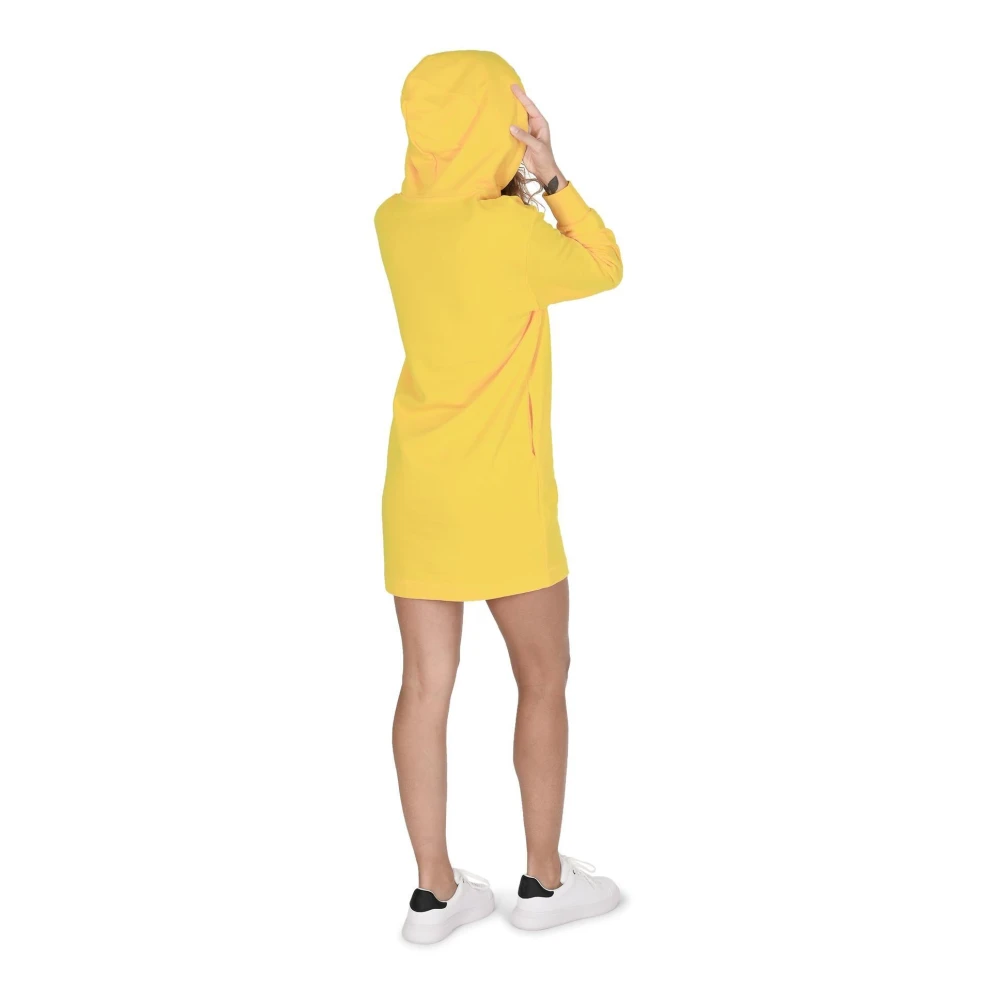 Moschino Gele Katoenen Jurk Stijlvol Model Yellow Dames